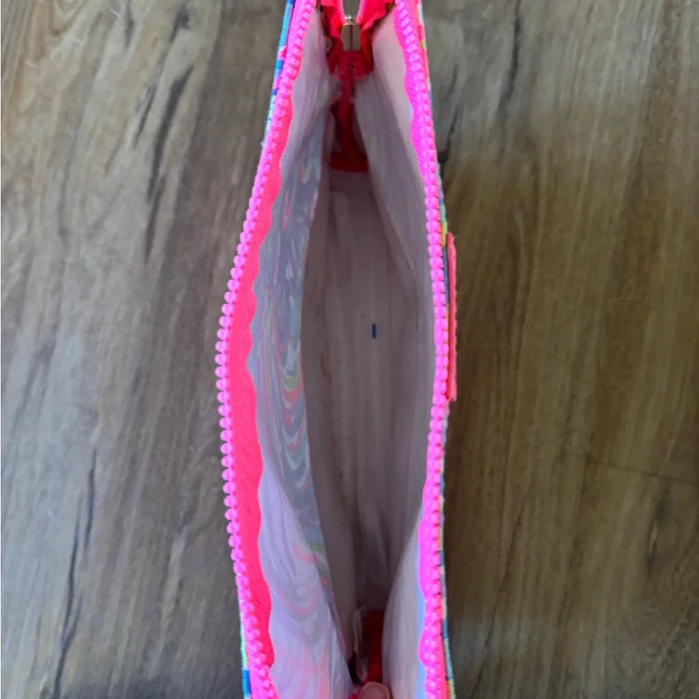 Lilly Pulitzer Make A Splash Waterproof Zip Up Beach Pouch Cosmetic Case